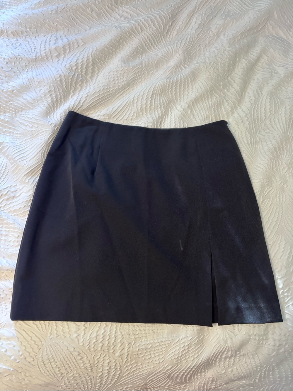 Theory Black Mini Skirt with Side Slit
